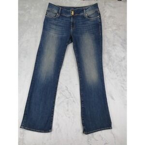 Mavi Malin Bootcut Jeans Women 32x32 Medium Wash Stretch Denim Mid Rise Wide leg